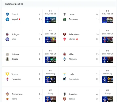 包含那不勒斯大胜对手，继续领跑积分榜的词条