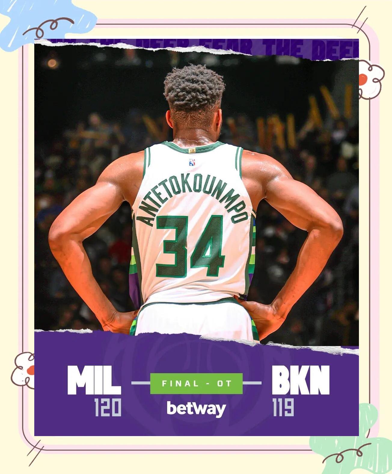 包含雄鹿队大胜篮网,字母哥再现全明星表现的词条 包含雄鹿队大胜篮网,字母哥再现全明星表现的词条